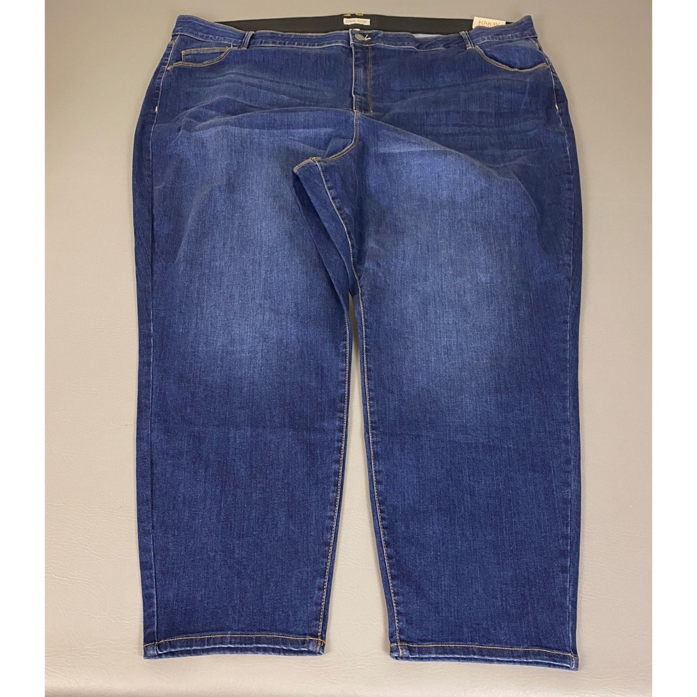 Knox Rose Jeans Women Plus Size 30 Ankle Skinny Dark Wash Comfort Waist Blue NWT